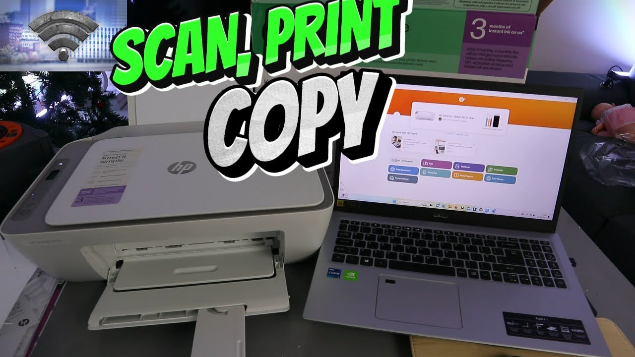 How To Print, Scan, Copy With HP Deskjet 2700 All In One Printer~ A ...