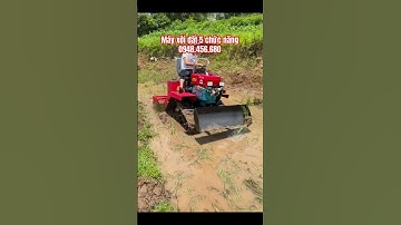 Máy xới đất bánh xích động cơ dầu 25, 35hp, l/hệ zlo 0948.456.680 #music #automobile #edms
