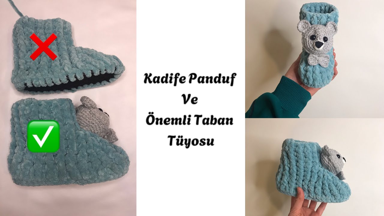 Kadife İpten Panduf & Ev Botu | Kusursuz Taban Tüyosu | Velvet Slippers
