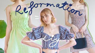 OP SHOP CHOP: Reformation Inspired DIY ~ dresses + tops + skirts