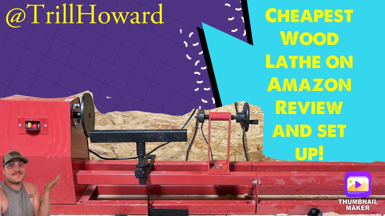 Cheapest Wood Lathe on Amazon, Review and Set up! YouTube