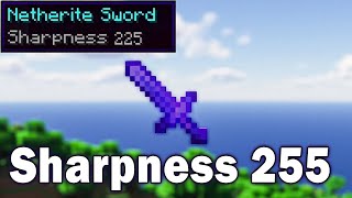 How to get a SHARPNESS 255 SWORD in any Minecraft Version