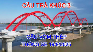 Tra Khuc 3-brug (Phuoc Loc-brug) De eerste stalen boogbrug in Quang Ngai wordt op 19 augustus 202...