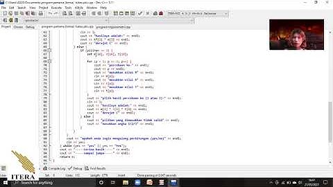 UAS PKS II | membuat program c++ yang menggunakan konsep percabangan, perulangan, dan array