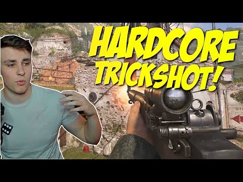 HOW DOES THIS HAPPEN IN HARDCORE?! - COD WW2 Trickshot/Sniper Moments
