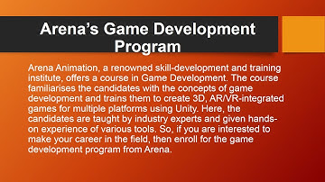 Career in Gaming Industry - Arena Animation Tilak Road