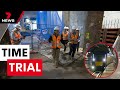 The new metro tunnel trains pass a crucial time trial  7 news australia