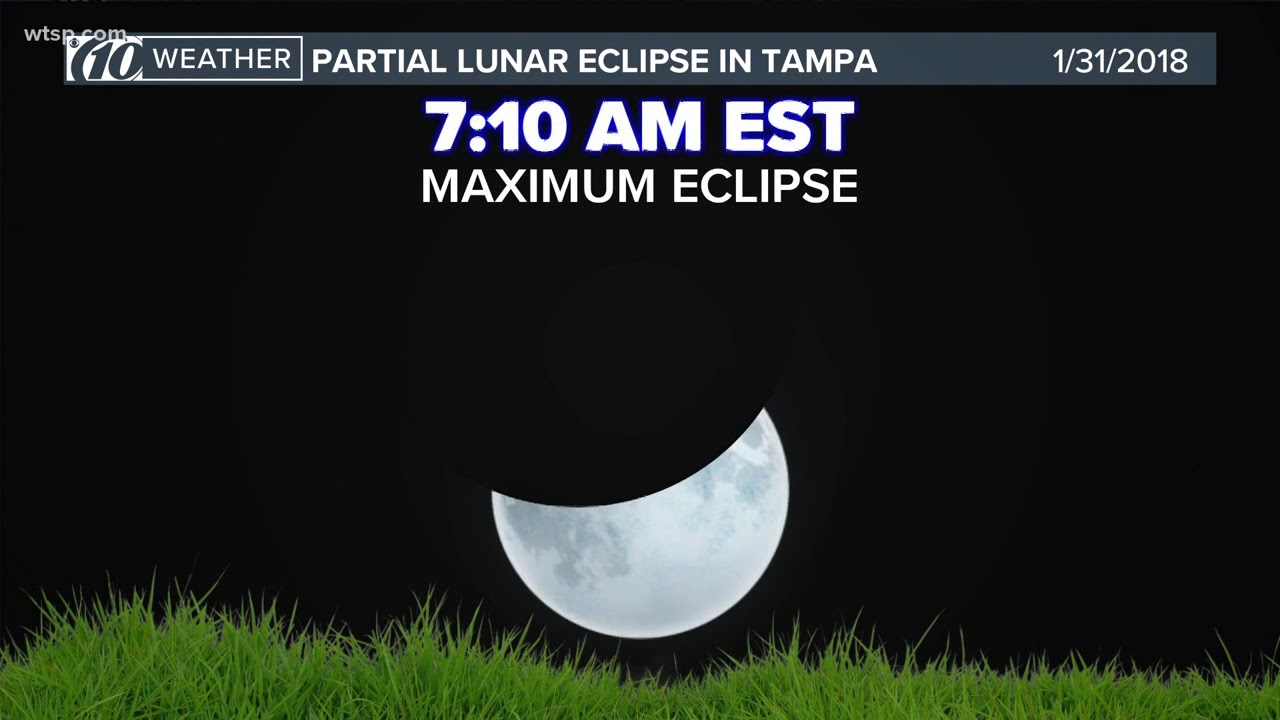Tampa will get to see a partial eclipse of Super Blue Blood Moon - YouTube