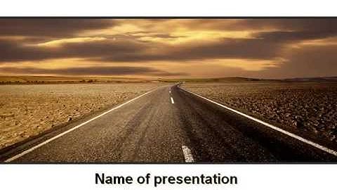 Highway In Sepia PowerPoint Template by PoweredTemplate.com