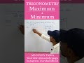 TRIGONOMETRY। ज्यामिति। Maximum Value and Minimum Value। MS STUDY PAIGA। By: Rahul Kumar। #Shorts