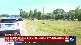 Car crashes into pond after Owens Cross Roads officer-involved shooting