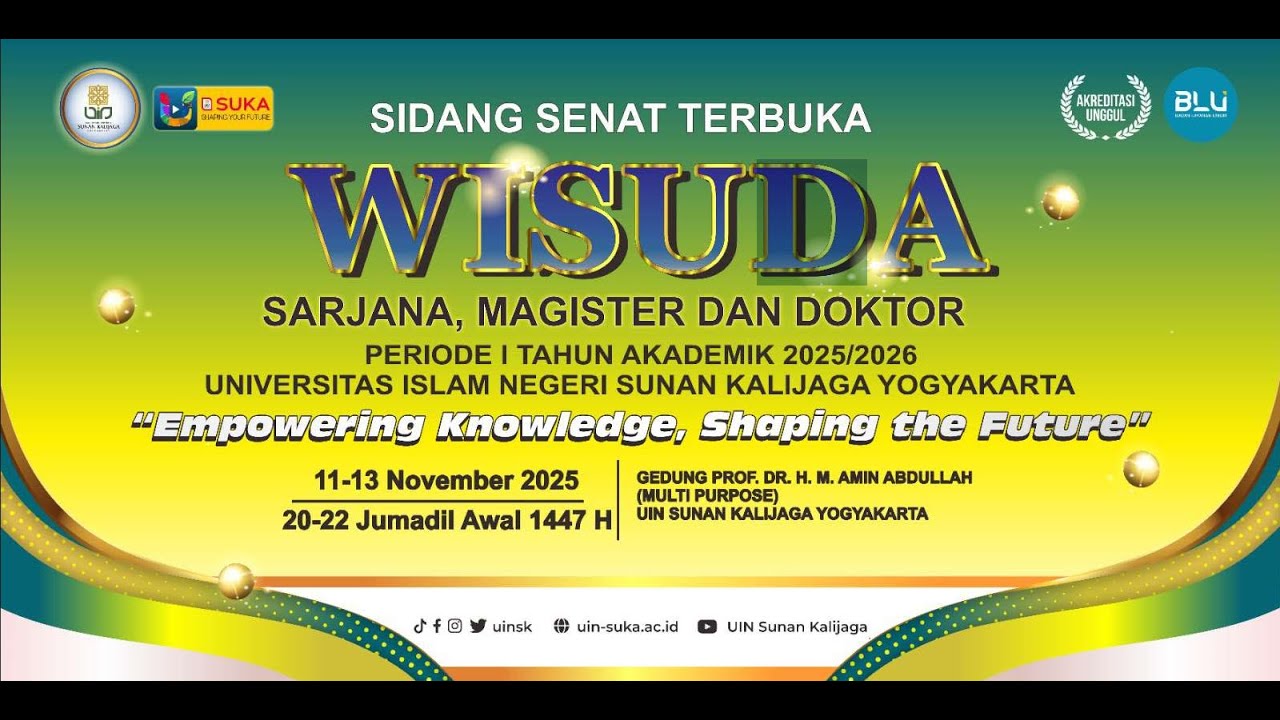 Sidang Senat Terbuka Wisuda Periode I Tahun Akademik 2025/2026 (Hari Kedua)