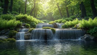 Forest Stream Sounds ~ Relaxing Waterfalls for Deep Sleep \& Study Focus