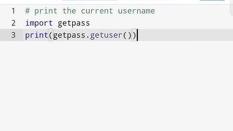 how to get the current username in python .Python interview questions .