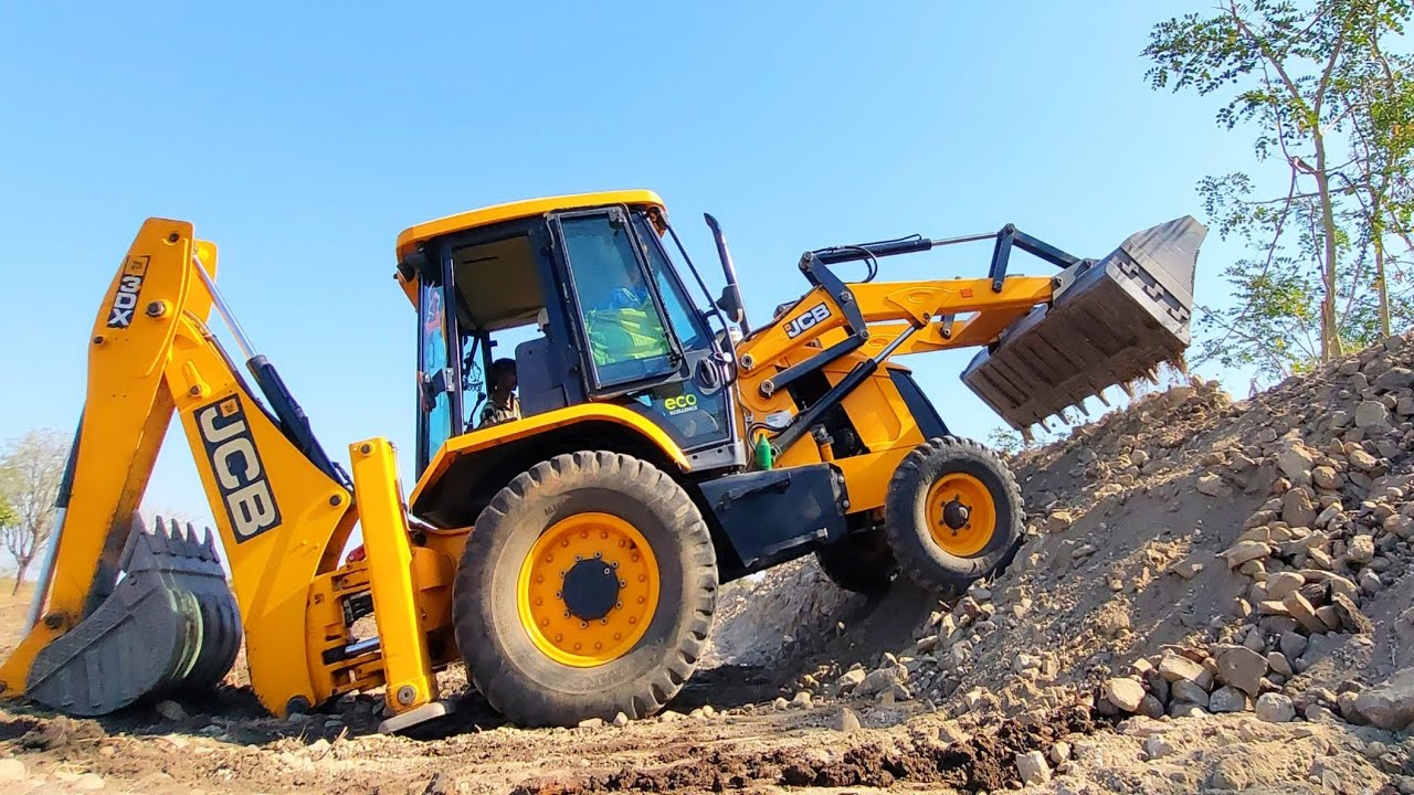 JCB gadi making soil border for farming jcb video jcb cartoon jcb working jcb jcbvideo