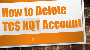 How to Delete TCS NQT Account