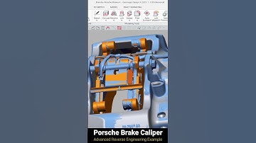 Reverse Engineering Avanzato | Pinza freno | STL → CAD con Geomagic Design X | Porsche Brake Caliper