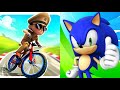 Little Singham Cycle Race VS Sonic Dash Game 2025 Gameplay Android, ios