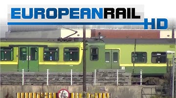 Iarnród Éireann Irish Rail DART 8500 EMU passes 8100 EMU near Dublin Connolly