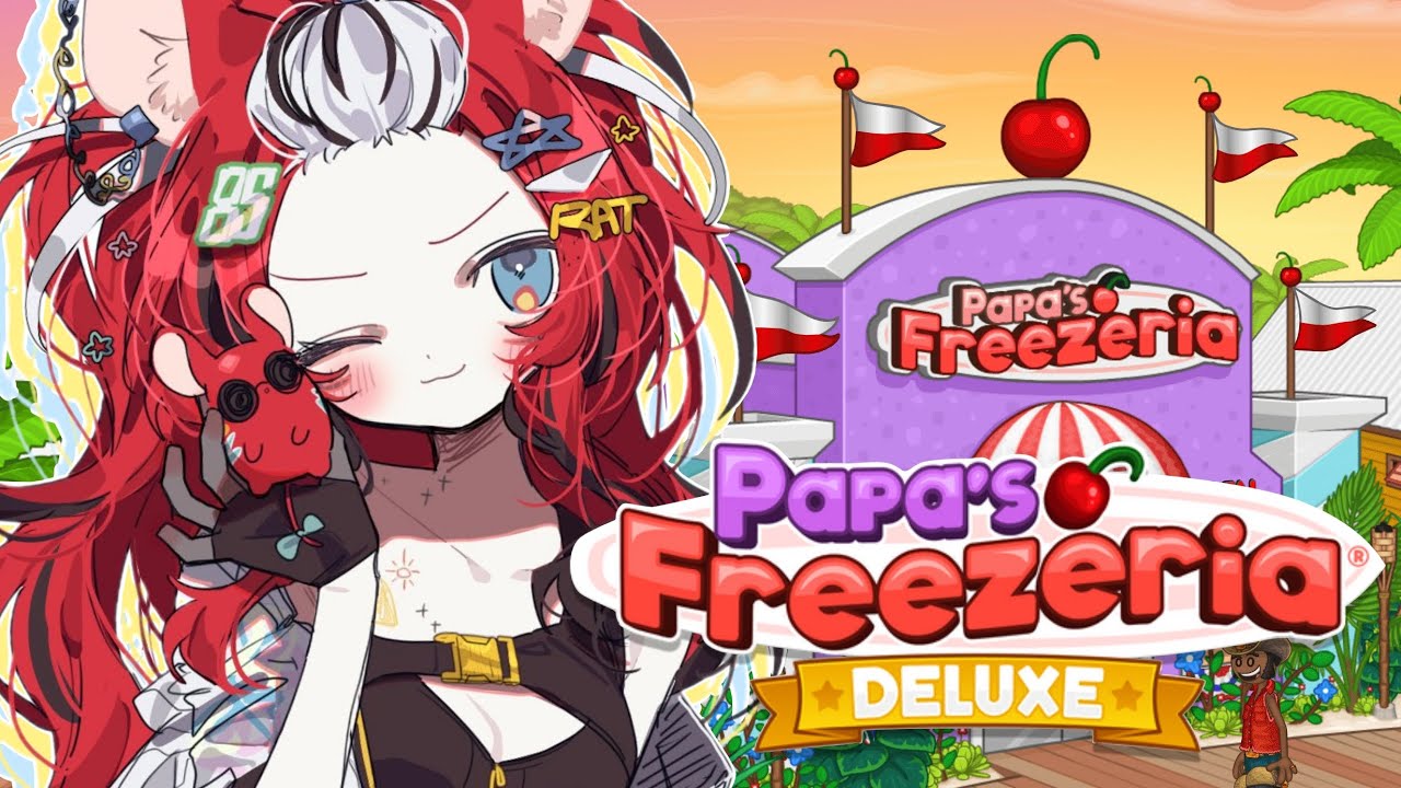 A 20-year-old man plays Papa's Freezeria 