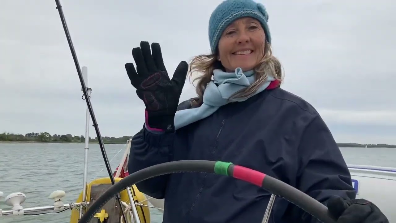 Summer and winter sailing river Orwell