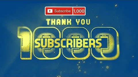 1k subscribe complete Special Thanks ||  🙏❤️  We have reach 1000 YouTube family🥳