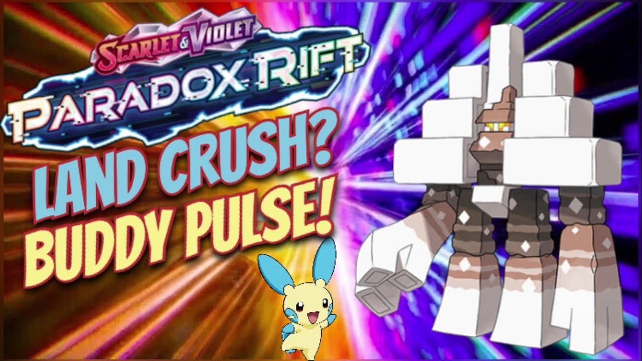Land Crush? Buddy Pulse! NEW! Pokémon Paradox Rift Booster Box Break ...