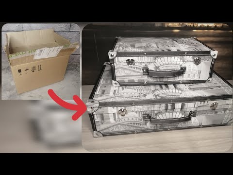 Как сделать из картона чемодан своими руками