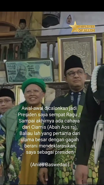 Anies Baswedan Sebut Abah Aos Ra Cahaya dari Ciamis