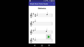 Simple music notes reader demo screenshot 1