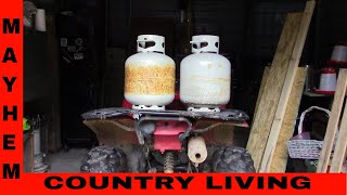 Never swap out your propane tanks again #MayhemCountryLiving