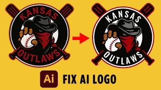 Fix and vectorize ChatGPT AI Logo in Adobe Illustrator