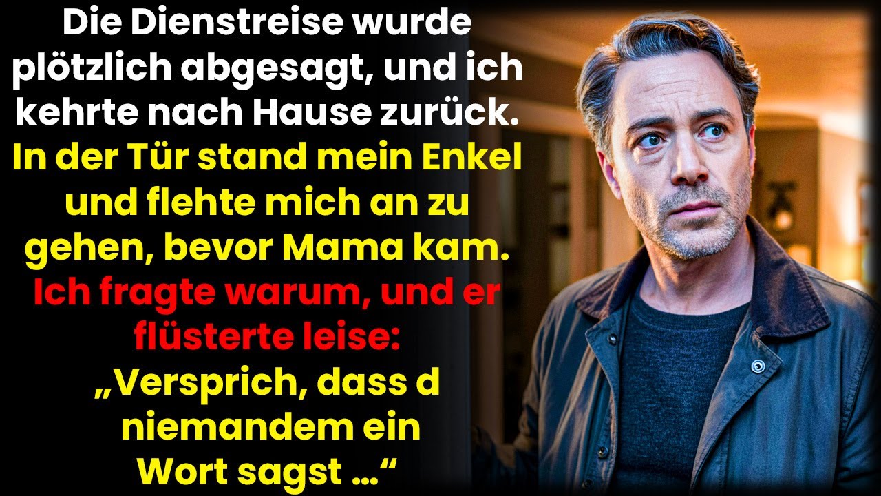 Ich kam unerwartet zurück – mein Enkel flehte mich an zu gehen, bevor Mama kam...