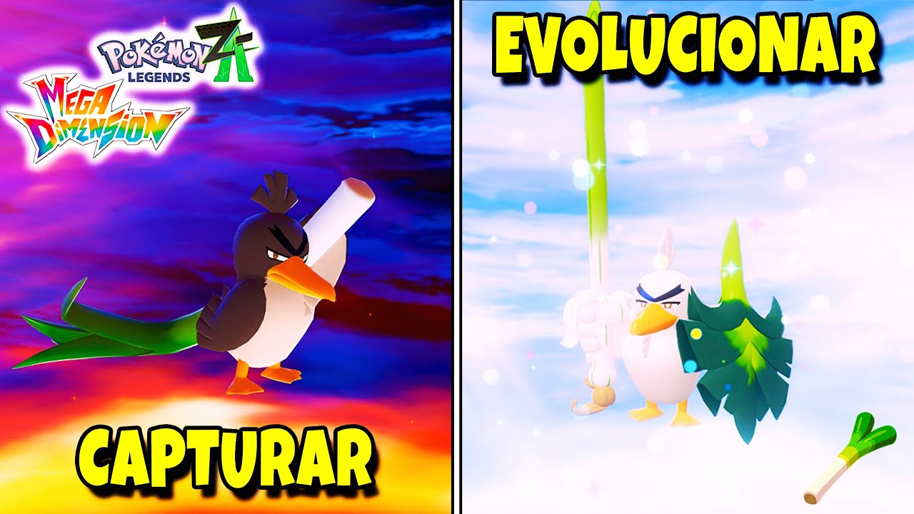 ✨ Cómo CAPTURAR FARFETCH’D GALAR y EVOLUCIONAR a SIRFETCH’D | DLC MEGADIMENSIÓN Pokémon Leyendas ZA