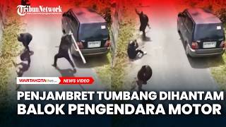 Penjambret Tumbang Dihantam Balok Pengendara Motor di Sragen, Pelaku Lari Kocar-Kacir