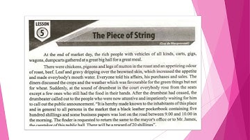 "The Piece of String" by Guy de Maupassant: A Lecture by Muhammad Islam