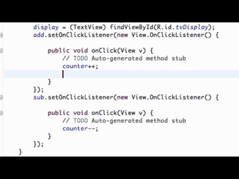 Android Application Development Tutorial   10   Using setText method for our button