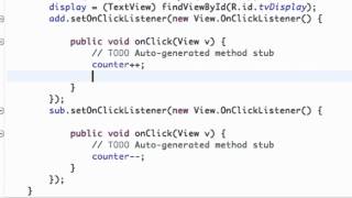 Android Application Development Tutorial   10   Using setText method for our button