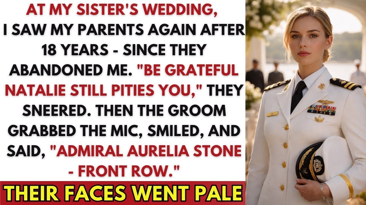 Family Mocked Me at My Sister’s Wedding — Until the Groom Saluted “Admiral Aurelia Stone, Ma’am ”