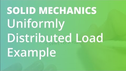 Uniformly Distributed Load Example part 1 | Solid Mechanics