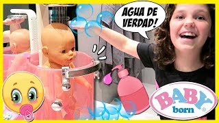 👶 RUTINA de NOCHE de BABY born 👶 Prueba su NUEVA DUCHA, cena Papilla y... ¡¡a dormir con MAMÁ!