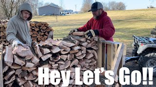 Getting Caught Up On Oak!! Splitting & Stacking With New Help!#firewood #freefirewood by Todd’s Outside Again 2,485 views 2 months ago 17 minutes