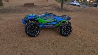Traxxas Rustler 4x4 Vxl test run with louise mt pioneer tires