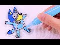 How to make Bluey &amp; Bingo Heeler Family Suncatchers