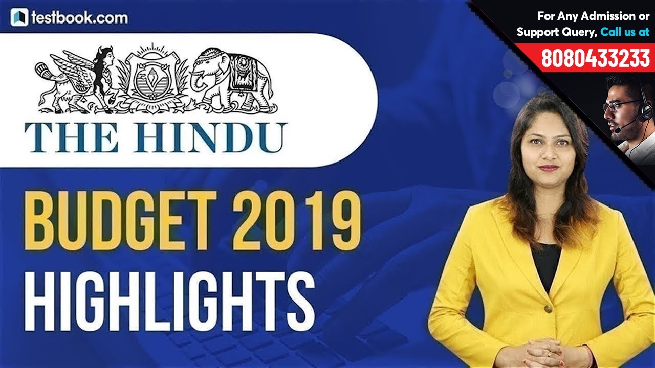 Budget 2019 Analysis | 6 July Hindu Editorial Explained by Pratibha Ma'am | Important for SSC & SBI