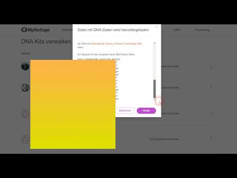 Myheritage DNA ? Rohdaten runterladen und auf Gedmatch hochladen