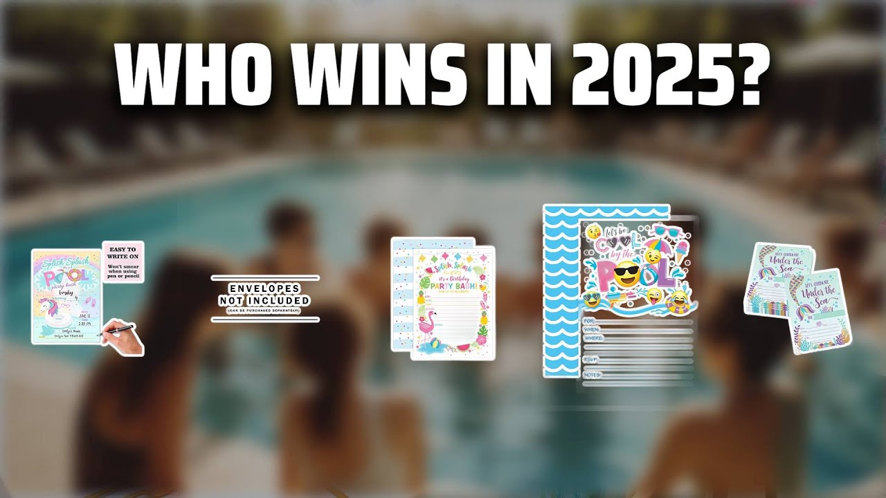 The Top 5 Best Pool Party Invites in 2025 - Must Watch Before Buying!