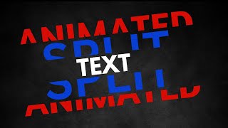 Master Animated Split Text: Elevate Your Videos with Eye-Catching Typography!