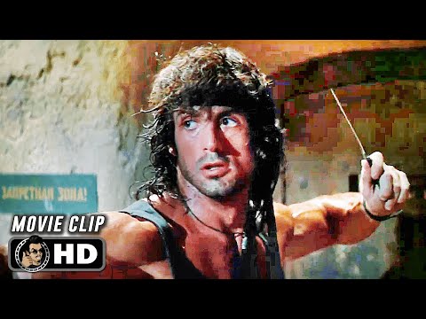 Rambo Destroys A Soviet Base Scene | RAMBO 3 (1988) Sylvester Stallone, Movie CLIP HD