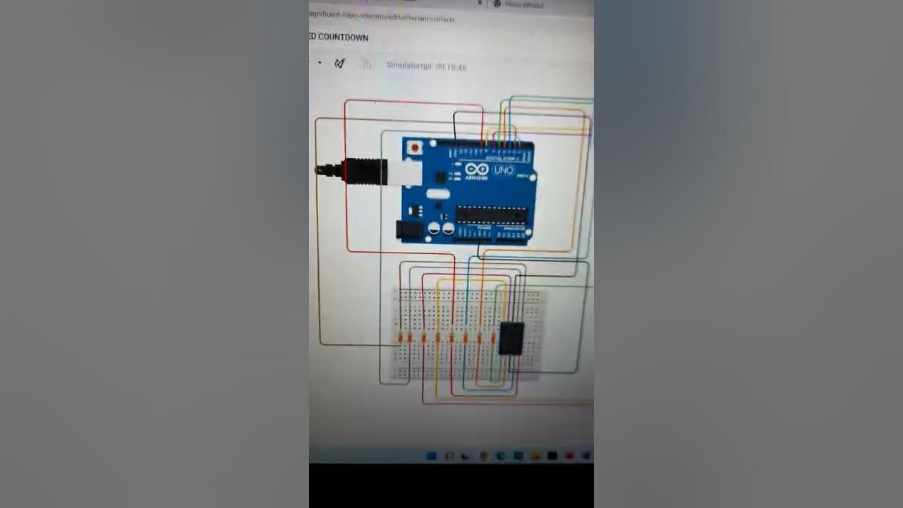 Arduino & Tinkercad " Seven - segment led countdown timer " - YouTube